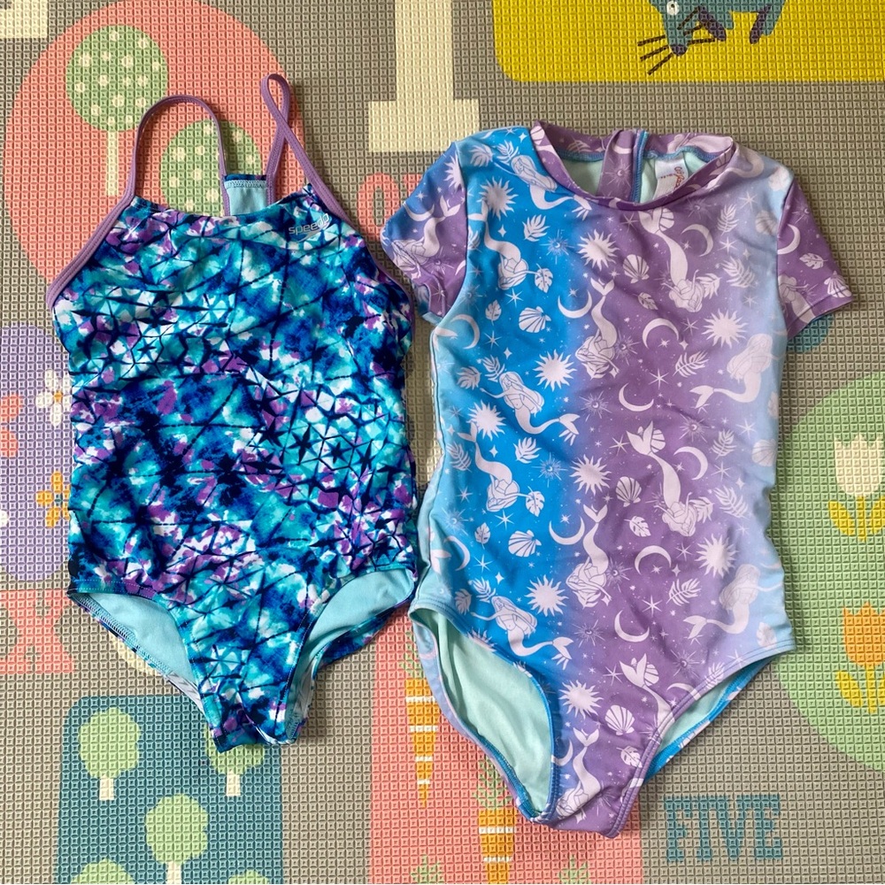 2 Kids one piece girls swimsuit  size S